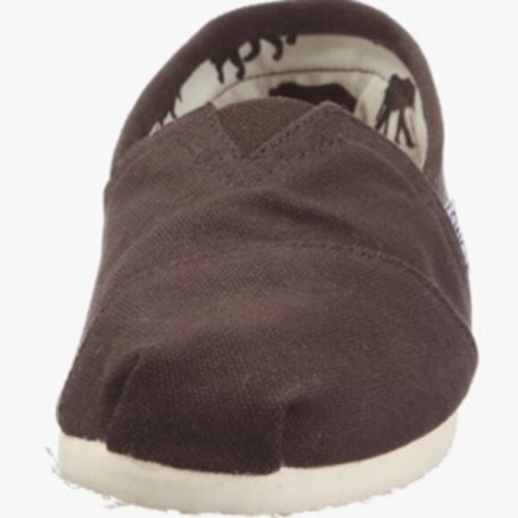 NEW Toms  womens Classics Brown Canvas Loafers slip-ons size 5 - Picture 10 of 12